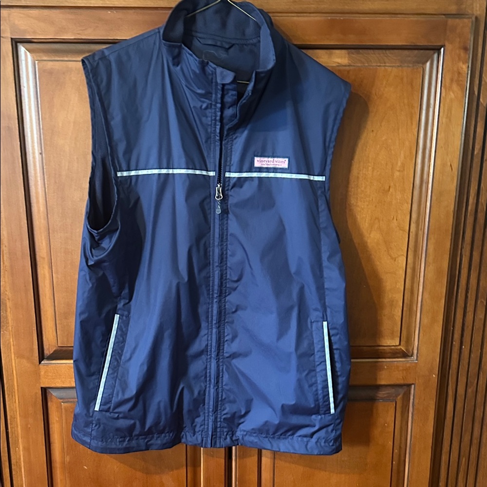 Vineyard Vines Dark Blue Vest with Light Accents
